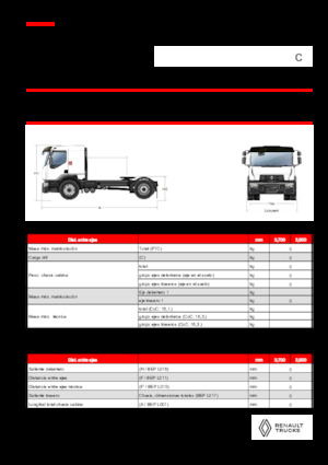 Tractoras Renault C CAB2300 460 4X2 T E6