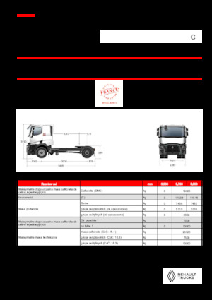 Tractoras Renault C T4X2 13L E6