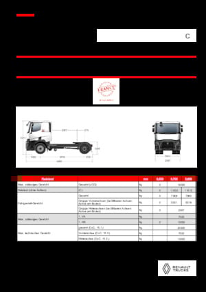 Tractoras Renault C T4X2 OFF ROAD 11L E6