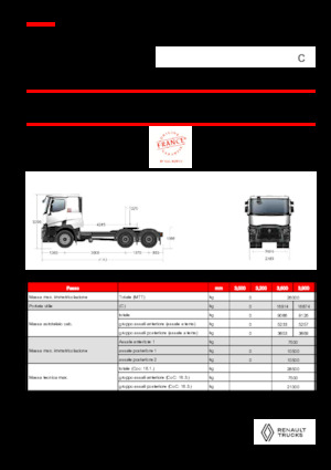 Tractoras Renault C T6X4 13L E6