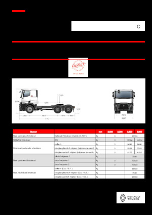 Tractoras Renault C T6X4 OFF ROAD 13L E6