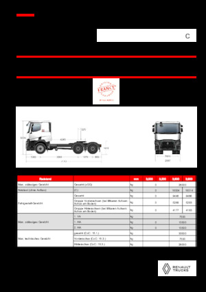 Tractoras Renault C T6X4 OFF ROAD 13L E6