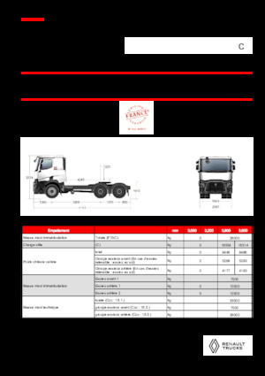 Tractoras Renault C T6X4 OFF ROAD 13L E6