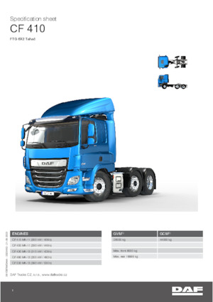 Tractoras DAF CF 410 FTG