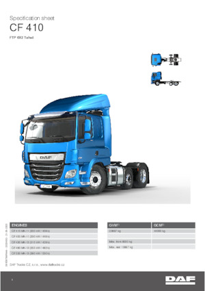 Tractoras DAF CF 480 FTP