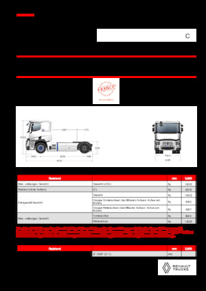 Tractoras Renault E-TECH C - T4x2 ROAD