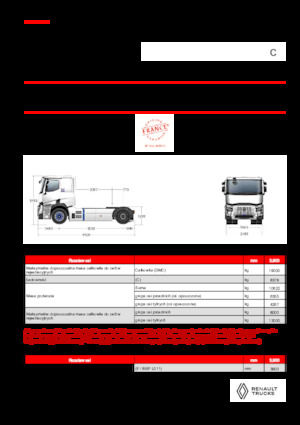 Tractoras Renault E-TECH C - T4x2 ROAD