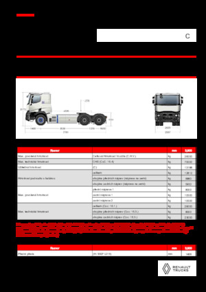 Tractoras Renault E-TECH C - T6x4 OFF ROAD