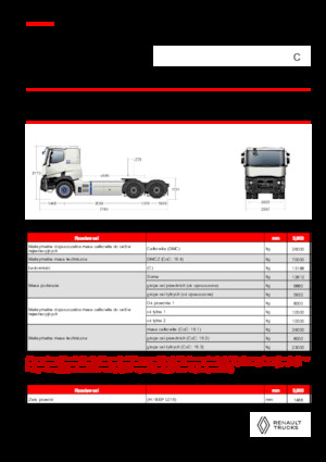 Tractoras Renault E-TECH C - T6x4 OFF ROAD