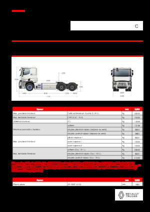 Tractoras Renault E-TECH C - T6x4 ROAD