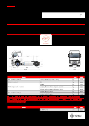 Tractoras Renault E-TECH T - T4x2