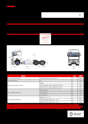 Tractoras Renault E-TECH T - T6x2 TAG