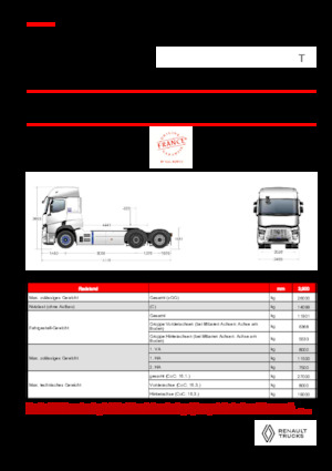 Tractoras Renault E-TECH T - T6x2 TAG