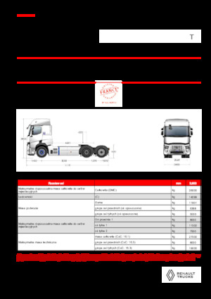 Tractoras Renault E-TECH T - T6x2 TAG