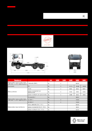Tractoras Renault K T6X4 HEAVY 13L E6