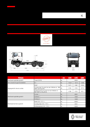 Tractoras Renault K T6X6 HEAVY 11L E6