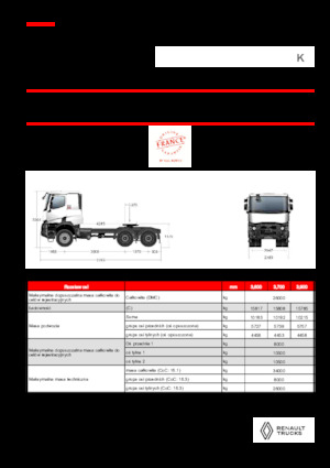 Tractoras Renault K T6X6 MEDIUM 11L E6