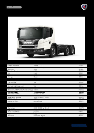 Tractoras Scania L 280 A6x2/4NB