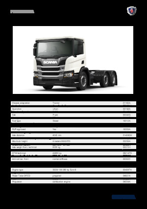 Tractoras Scania P 280 A6x2/2NA