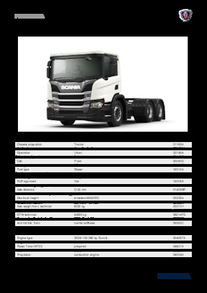 Tractoras Scania P 280 A6x4NA