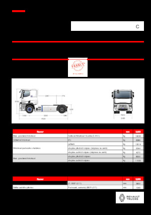 Tractoras Renault RT E-TECH C - T4x2 ROAD