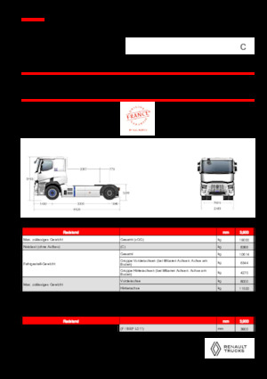 Tractoras Renault RT E-TECH C - T4x2 ROAD