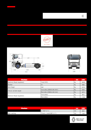 Tractoras Renault RT E-TECH C - T4x2 ROAD