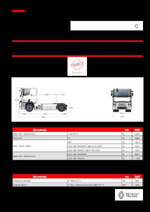 Tractoras Renault RT E-TECH C - T4x2 ROAD