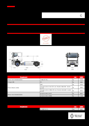 Tractoras Renault RT E-TECH C - T4x2 ROAD
