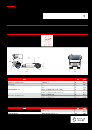 Tractoras Renault RT E-TECH C - T4x2 ROAD