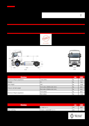 Tractoras Renault RT E-TECH T - T4x2
