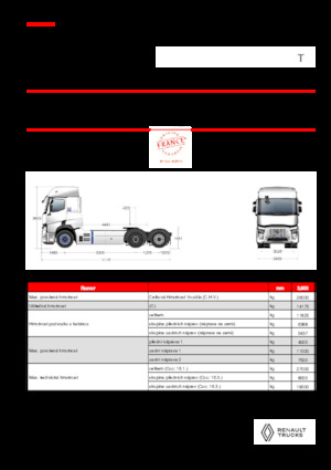 Tractoras Renault RT E-TECH T - T6x2 TAG