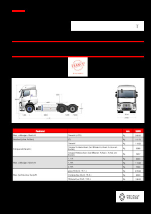 Tractoras Renault RT E-TECH T - T6x2 TAG