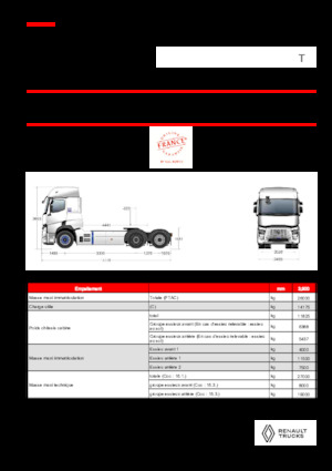 Tractoras Renault RT E-TECH T - T6x2 TAG