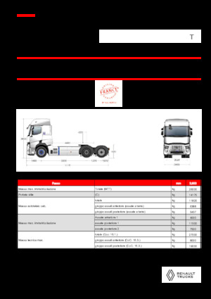 Tractoras Renault RT E-TECH T - T6x2 TAG