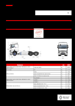 Tractoras Renault RT E-TECH T - T6x2 TAG