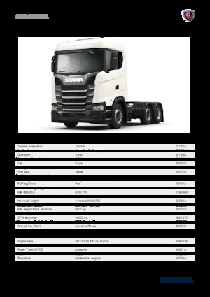 Tractoras Scania S 420 A6x2/4NA