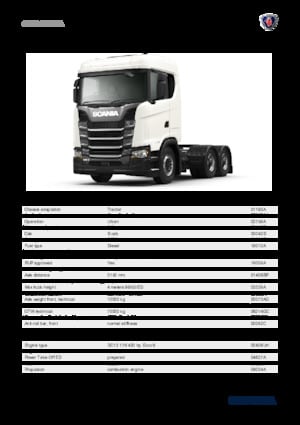 Tractoras Scania S 420 A6x2NA