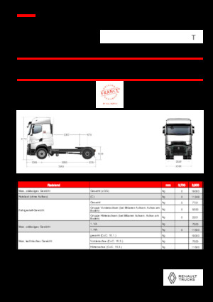 Tractoras Renault T HIGH T4X2 LOW 13L E6