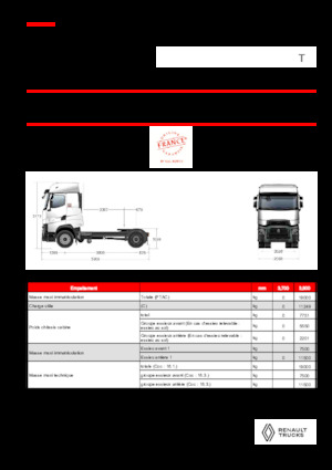 Tractoras Renault T HIGH T4X2 LOW 13L E6