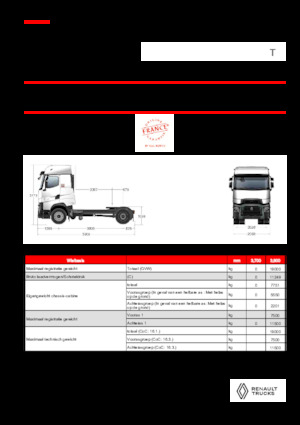 Tractoras Renault T HIGH T4X2 LOW 13L E6