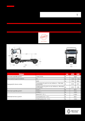 Tractoras Renault T HIGH T4X2 MAXISPACE 13L E6