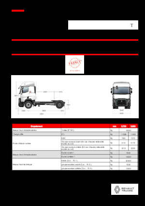 Tractoras Renault T T4X2 11L E6