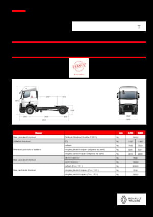 Tractoras Renault T T4X2 13L E6