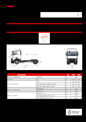 Tractoras Renault T T4X2 13L E6