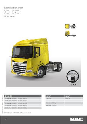 Tractoras DAF XD 370 FT