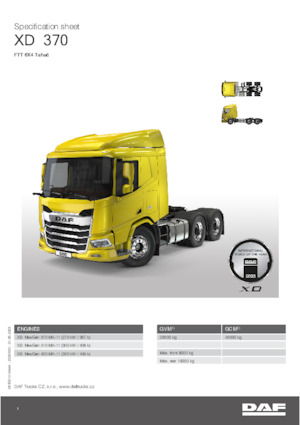 Tractoras DAF XD 410 FTT