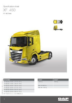 Tractoras DAF XF 480 FT