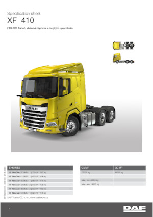 Tractoras DAF XF 410 FTS