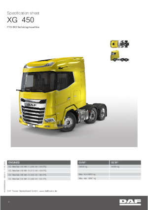 Tractoras DAF XG 530 FTG